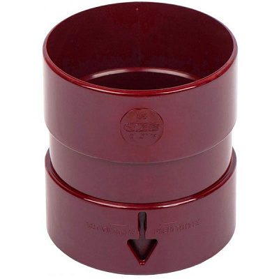 Муфта трубы Giza 85 мм красный 