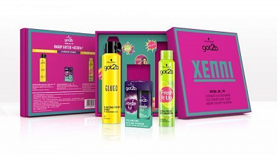 Косметический набор для женщин Got2b Подарочный набор Got2b by Schwarzkopf Happy Сухой шампунь Extra Fresh 200 мл + Лак для волос 300 мл + Cтайлинг-пудра 10 г