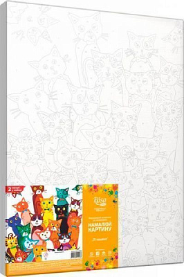 Набір економ акриловий живопис за номерами 31 кошеня Rosa Start