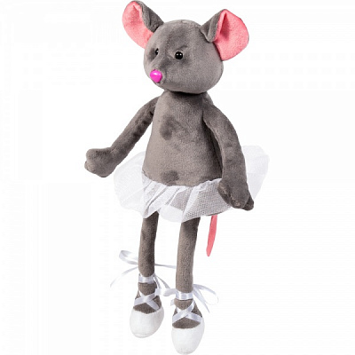 М'яка іграшка Stip Мишка у спідниці 30 см сірий