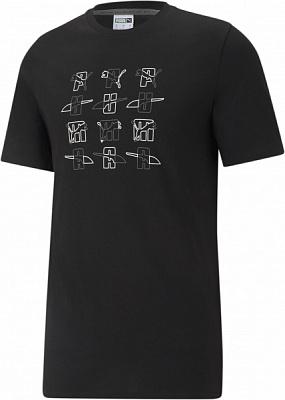 Футболка Puma ELEVATE Graphic Tee 53107401 р.XL черный