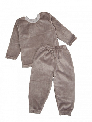 Пижама унисекс Маленькие люди р.146 бежевый 