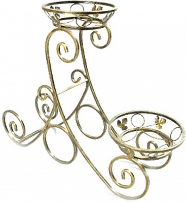 Подставка Ferrum Decor Сани 2 73x60 см золотой 