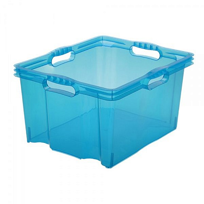 Ящик для зберігання пластиковий Keeper 0275.1 Multi-box XXL 44 л синій 260x520x430 мм