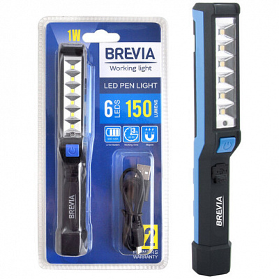 Фонарь-лампа Brevia 11210 LED Pen Light синий