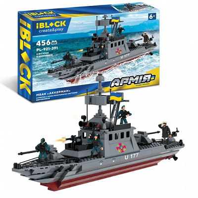 Конструктор Iblock Армия МБАК Аккерман 456 деталей PL-921-391