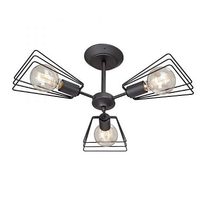 Люстра потолочная Vitaluce 3x40 Вт E27 черный V4378-1/3PL 