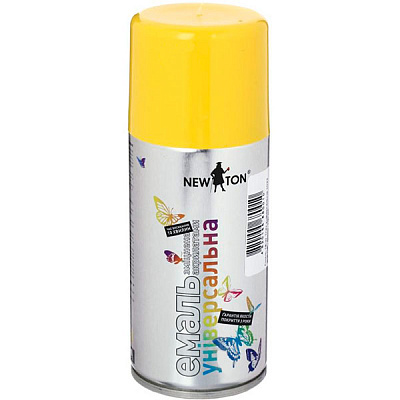 Эмаль аэрозольная универсальная Ral1023 New Ton желтый 150 мл