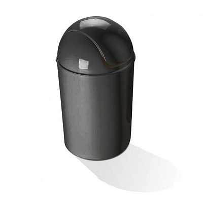 Ведро с крышкой Mazzei антрацит 21,5 л 