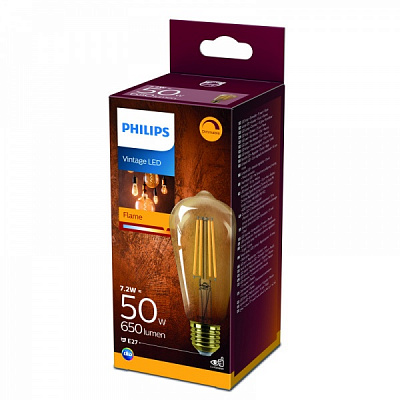 Лампа світлодіодна Philips FIL DIM ST64 7,2 Вт E27 2000 К 220 В прозора 929002432166