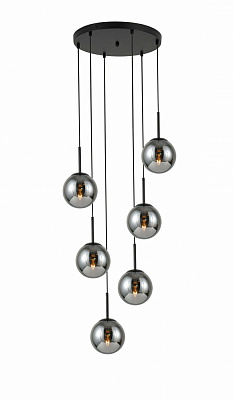 Підвіс Sensio Lil 6x40 Вт E14 чорний/бурштиновий LS-746585/6PA-E1440W