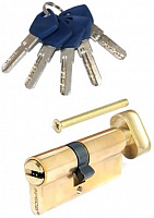 Циліндр Apecs EM-80 (35/45С)-C-G (CIS) 35x45 ключ-вороток 80 мм золото