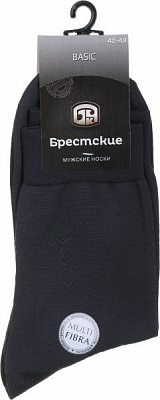 Шкарпетки чоловічі БЧК 2223 BASIC 013 р. 27 темно-сірий