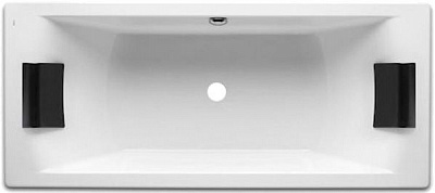 Ванна акриловая ROCA Hall 180x80 прямоугольная с двумя пидголивниками и ножками A248163000