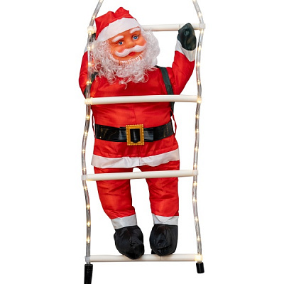 Декорация настенная Дед Мороз на лестнице дюралайт 810122 встроенный светодиод (LED) 