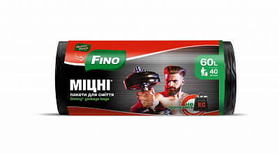 Мешки для бытового мусора Fino Крепкие крепкие 60 л 40 шт.