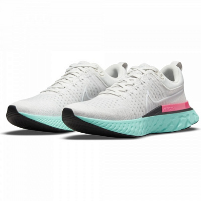 Кроссовки Nike React Infinity Run Flyknit 2 CT2357-005 р.US 10 серо-бирюзовый