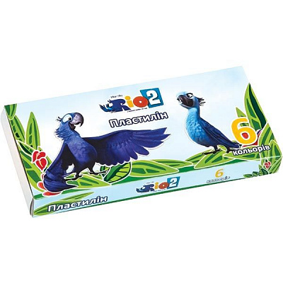 Пластилін Rio 6 кольорів