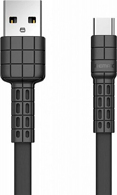 Кабель Type-C – USB 2.0 1 м чорний (RC-116A-BLACK) Armor Series Type-C Data/Charge