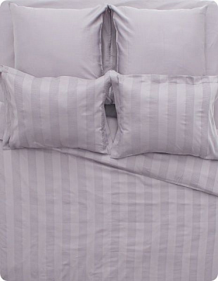 Комплект постельного белья Emboss 2 серый Sesli Tekstil 