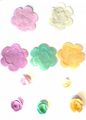 Декоративное изделие из фетра Сделай Сам «Роза» 9 см 5 шт. 125179 Діамантові ручки