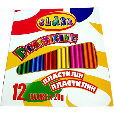 Пластилин 12 цветов 240 г CLASS