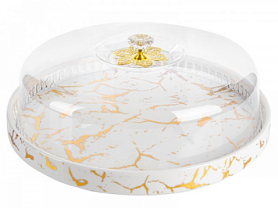 Блюдо з кришкою Marble White 926-007 Lefard