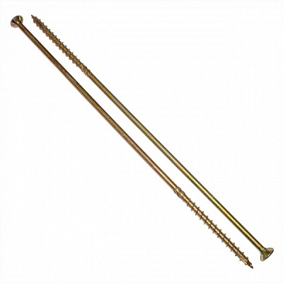 Шуруп конструкційний 8x320 мм жовтий цинк