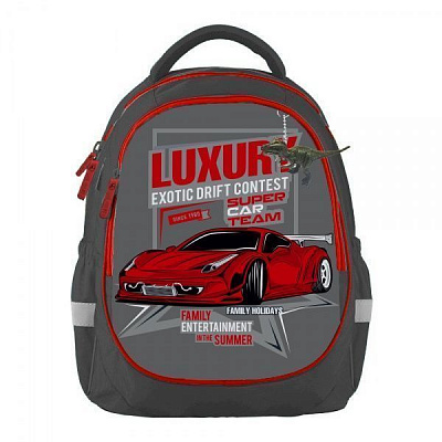 Рюкзак школьный Bagland Butterfly Люкс серый суб.902 (56591)