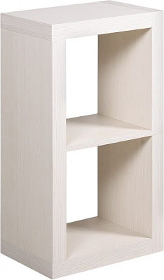 Полка декоративная Inteo Кубус МИКС 1х2 (3D HDF) 438x792x290 мм вудлайн кремовый 