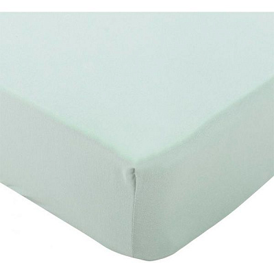 Простирадло на резинці трикотажне 160x200 см світло-зелений Songer und Sohne