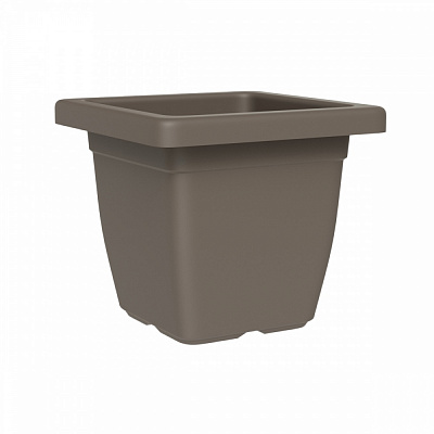 Вазон пластик NAZCA 45 см квадратный серо-коричневый 40 л TeraPlast (33144045406)