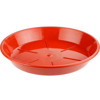 Піддон пластиковий Тарлев теракотовий круглий (P18/1) теракот