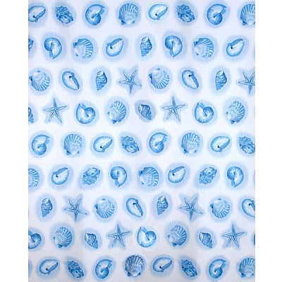 Шторка для душу Duschy Blue Shell Work 622-91 180x200 см