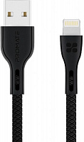 Кабель Promate PowerBeam-I USB-Lightning 2А 1,2 м черный (powerbeam-i.black) 