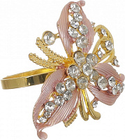 Кольцо для салфеток Diamond Pink Flower YQU9165-2