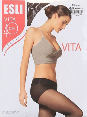 Колготки жіночі ESLI Vita Vita 40 den marrone р. 2 коричневий