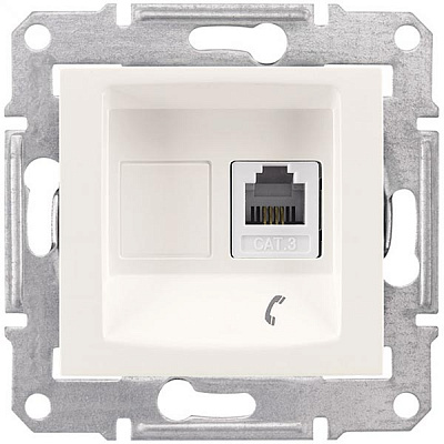 Розетка Sedna SDN4101123 слонова кістка