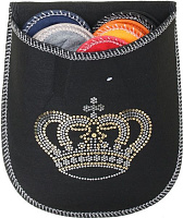 Набор тапочек для гостей Crown Glitter Black 5 пар р. 38/41 разноцветный 