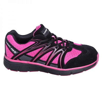 Кроссовки Lahti Pro защита подошвы (черно-розовые) р.37 L3041137 черный