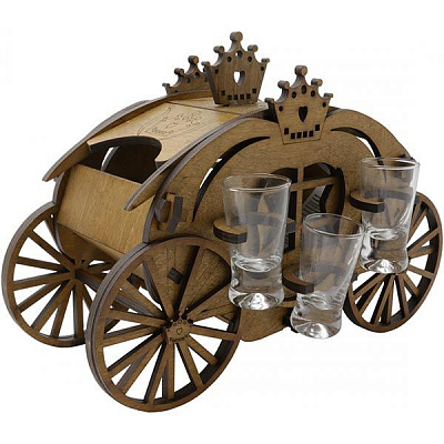 Декоративная Карета с рюмками