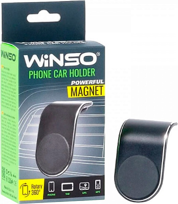 Держатель для телефона WINSO магнитный на дефлекторе (201220) черный