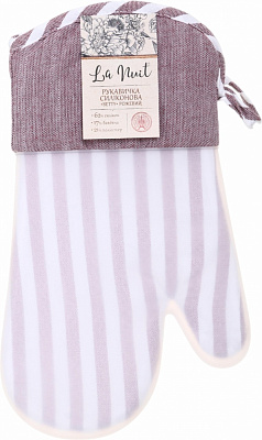 Рукавичка-прихватка силіконова Betty 18x30 см рожевий La Nuit