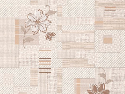 Шпалери вінілові на паперовій основі Слов'янські шпалери Comfort Квітка 5605-01 0,53x10,05 м