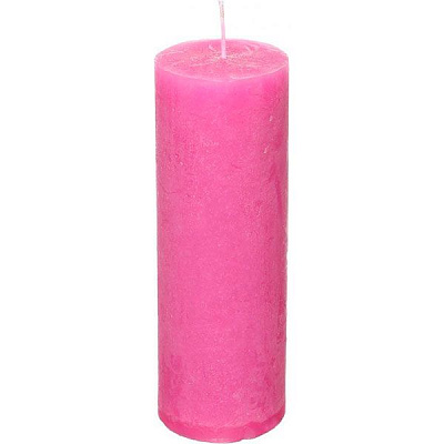 Свеча Рустик фуксия Luna