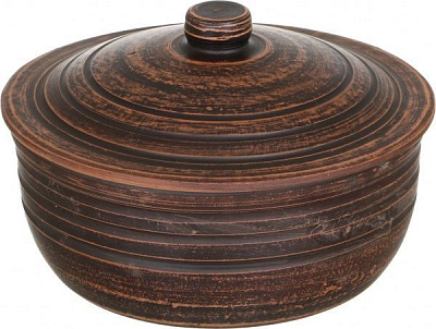 Кастрюля с крышкой 1,8 л дымленная