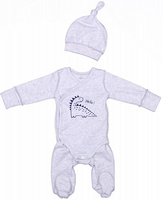 Комбинезон унисекс Фламинго р.62 меланж 433-001 