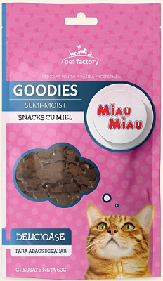 Снеки MIAU MIAU Snacks Stars з бараниною 60 г