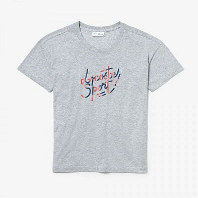Футболка Lacoste TF346493U 38 сірий