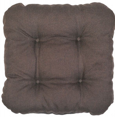 Подушка на стул Безе 41х41х8 жаккард С22+С15 золотой+шоколад